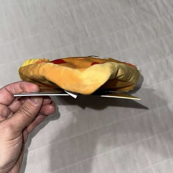 BARK All dog sizes Squeaky Plush Corduroy Faux Fur Pizza Slice Dog Toy - Picture 10 of 10